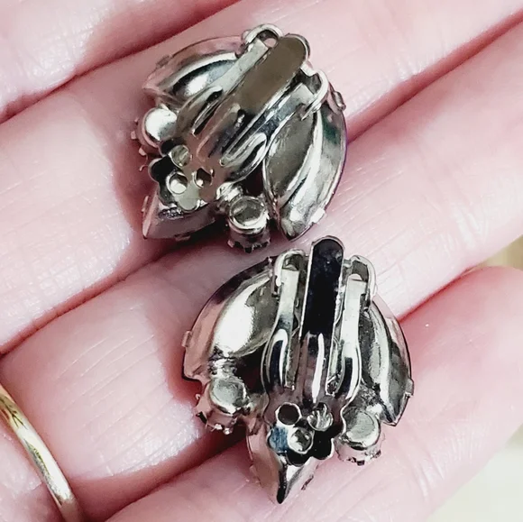 Vtg Juliana blue demi Parure brooch earrings clip on Stunning set ombre 50's 60' - Picture 11 of 16